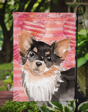 Load image into Gallery viewer, Long Haired Chihuahua Love Garden Flag - Outdoor Decorative Yard Flag BB9494GF