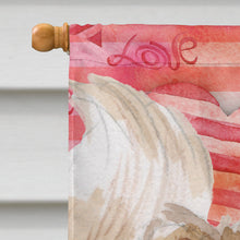Load image into Gallery viewer, Pomeranian Love Flag Canvas House Size BB9495CHF