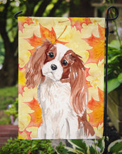 Load image into Gallery viewer, Blenheim Cavalier Spaniel Fall Garden Flag - Outdoor Decorative Yard Flag BB9498GF