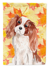Load image into Gallery viewer, Blenheim Cavalier Spaniel Fall Garden Flag - Outdoor Decorative Yard Flag BB9498GF