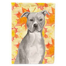 Load image into Gallery viewer, Staffordshire Bull Terrier Fall Flag Canvas House Size BB9500CHF