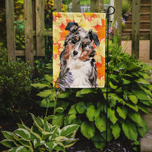 Load image into Gallery viewer, Australian Shepherd Fall Garden Flag - Outdoor Decorative Yard Flag BB9502GF