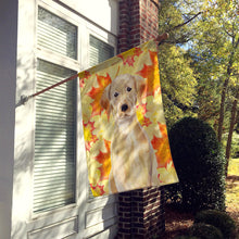 Load image into Gallery viewer, Yellow Labrador Fall Flag Canvas House Size BB9506CHF