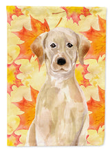 Load image into Gallery viewer, Yellow Labrador Fall Garden Flag - Outdoor Decorative Yard Flag BB9506GF