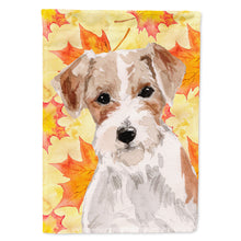 Load image into Gallery viewer, Wire Hair Jack Russell Fall Flag Canvas House Size BB9508CHF