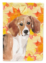 Load image into Gallery viewer, Beagle Fall Flag Canvas House Size BB9509CHF