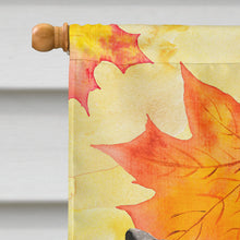 Load image into Gallery viewer, Black and Tan Dachshund Fall Flag Canvas House Size BB9510CHF