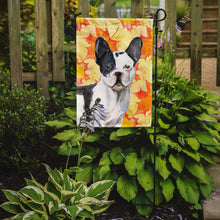 Load image into Gallery viewer, Black White French Bulldog Fall Garden Flag - Outdoor Decorative Yard Flag BB9512GF
