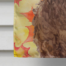 Load image into Gallery viewer, Brown Cockapoo Fall Flag Canvas House Size BB9514CHF