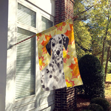 Load image into Gallery viewer, Dalmatian Fall Flag Canvas House Size BB9520CHF