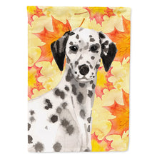 Load image into Gallery viewer, Dalmatian Fall Flag Canvas House Size BB9520CHF
