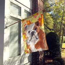 Load image into Gallery viewer, English Bulldog Fall Flag Canvas House Size BB9521CHF