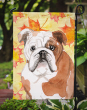 Load image into Gallery viewer, English Bulldog Fall Garden Flag - Outdoor Decorative Yard Flag BB9521GF