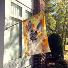 Load image into Gallery viewer, Fawn French Bulldog Fall Flag Canvas House Size BB9522CHF