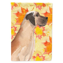 Load image into Gallery viewer, Fawn Natural Great Dane Fall Flag Canvas House Size BB9524CHF
