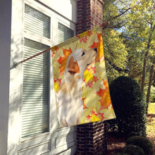 Load image into Gallery viewer, Yellow Labrador #2 Fall Flag Canvas House Size BB9528CHF