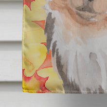Load image into Gallery viewer, Long Haired Chihuahua Fall Flag Canvas House Size BB9529CHF