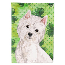 Load image into Gallery viewer, Westie St. Patrick's Flag Canvas House Size BB9534CHF