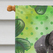 Load image into Gallery viewer, Black Labrador St. Patrick's Flag Canvas House Size BB9538CHF