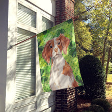 Load image into Gallery viewer, Brittany Spaniel St. Patrick's Flag Canvas House Size BB9539CHF