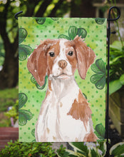 Load image into Gallery viewer, Brittany Spaniel St. Patrick's Garden Flag - Outdoor Decorative Yard Flag BB9539GF