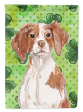 Load image into Gallery viewer, Brittany Spaniel St. Patrick's Garden Flag - Outdoor Decorative Yard Flag BB9539GF