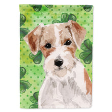 Load image into Gallery viewer, Wire Hair Jack Russell St. Patrick's Flag Canvas House Size BB9543CHF