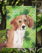 Load image into Gallery viewer, Beagle St. Patrick's Garden Flag - Outdoor Decorative Yard Flag BB9544GF