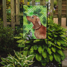 Load image into Gallery viewer, Red Tan Dachshund St. Patrick's Garden Flag - Outdoor Decorative Yard Flag BB9546GF