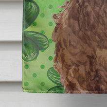 Load image into Gallery viewer, Brown Cockapoo St. Patrick's Flag Canvas House Size BB9549CHF