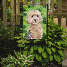 Load image into Gallery viewer, Champagne Cockapoo St. Patrick's Garden Flag - Outdoor Decorative Yard Flag BB9550GF