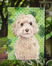 Load image into Gallery viewer, Champagne Cockapoo St. Patrick's Garden Flag - Outdoor Decorative Yard Flag BB9550GF