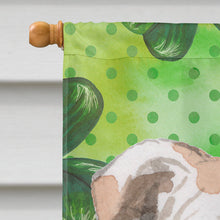 Load image into Gallery viewer, English Bulldog St. Patrick's Flag Canvas House Size BB9556CHF