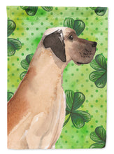 Load image into Gallery viewer, Fawn Natural Great Dane St. Patrick's Flag Canvas House Size BB9559CHF