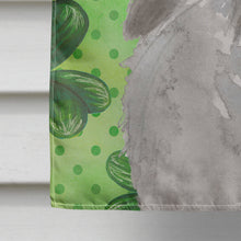 Load image into Gallery viewer, Grey Standard Poodle St. Patrick's Flag Canvas House Size BB9560CHF