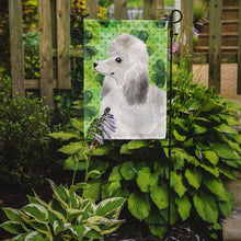 Load image into Gallery viewer, White Standard Poodle St. Patrick's Garden Flag - Outdoor Decorative Yard Flag