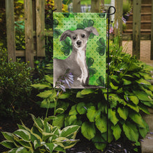 Load image into Gallery viewer, Italian Greyhound St. Patrick's Garden Flag - Outdoor Decorative Yard Flag BB9562GF