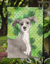 Load image into Gallery viewer, Italian Greyhound St. Patrick's Garden Flag - Outdoor Decorative Yard Flag BB9562GF