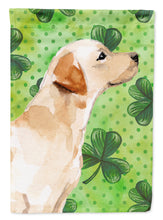Load image into Gallery viewer, Yellow Labrador #2 St. Patrick's Garden Flag - Outdoor Decorative Yard Flag BB9563GF