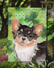 Load image into Gallery viewer, Long Haired Chihuahua St. Patrick's Garden Flag - Outdoor Decorative Yard Flag BB9564GF