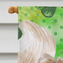 Load image into Gallery viewer, Pomeranian St. Patrick's Flag Canvas House Size BB9565CHF