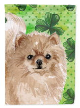 Load image into Gallery viewer, Pomeranian St. Patrick's Flag Canvas House Size BB9565CHF