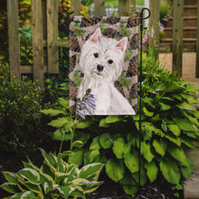 Load image into Gallery viewer, Westie Pine Cones Garden Flag - Outdoor Decorative Yard Flag BB9569GF