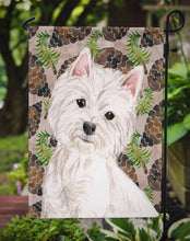 Load image into Gallery viewer, Westie Pine Cones Garden Flag - Outdoor Decorative Yard Flag BB9569GF