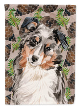 Load image into Gallery viewer, Australian Shepherd Pine Cones Garden Flag - Outdoor Decorative Yard Flag BB9572GF