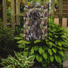 Load image into Gallery viewer, Black Labrador Pine Cones Garden Flag - Outdoor Decorative Yard Flag BB9573GF