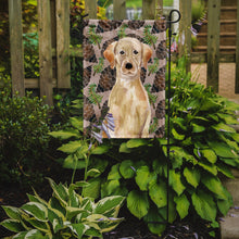 Load image into Gallery viewer, Yellow Labrador Pine Cones Garden Flag - Outdoor Decorative Yard Flag BB9576GF