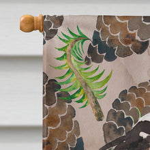 Load image into Gallery viewer, Tricolor Cavalier Spaniel Pine Cones Flag Canvas House Size BB9577CHF