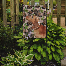 Load image into Gallery viewer, Red Tan Dachshund Pine Cones Garden Flag - Outdoor Decorative Yard Flag BB9581GF