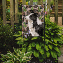 Load image into Gallery viewer, Border Collie Pine Cones Garden Flag - Outdoor Decorative Yard Flag BB9583GF